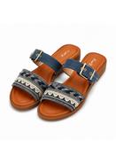 Large Buckle Strap Sandal CL602 TURQUOISE