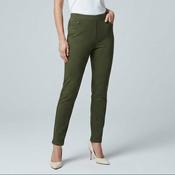 29 Inch Embroidered Back Pocket Trousers T31260 – Olive image