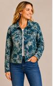 Jaquard Print Jacket J179684 BLUE image