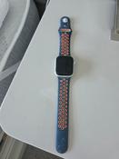 Apple Watch SE GPS, 40mm Silver Aluminium Case with Blue Flame Nike Sport Band - M/L