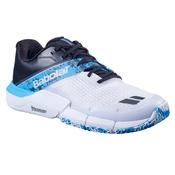 babolat Movea 2 Men's Padel Shoes - White/Cyan Blue