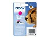 Genuine Epson T0713 Magenta Inkjet Cartridge (Cheetah) image