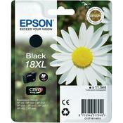 Genuine Epson 18XL (T1811) Black High Yield Inkjet Cartridge C13T18114010 (Daisy) image