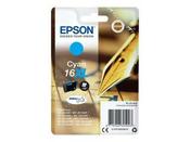 Genuine Epson 16XL (T1632) Cyan High Yield Inkjet Cartridge C13T16324010 (Fountain Pen) image