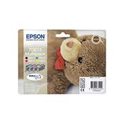 Genuine Epson T0615 Value Pack Inkjet Cartridges C13T06154010 (Teddybear) image