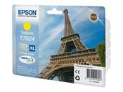 Genuine Epson T7024 High Yield Yellow Inkjet Cartridge C13T70244010 (Eiffel Tower) image