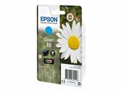 Genuine Epson 18 (T1802) Cyan Inkjet Cartridge C13T18024010 (Daisy) image