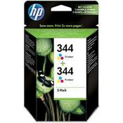 Genuine HP 344 Colour Inkjet Cartridge Twin Pack C9505EE image