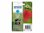 Genuine Epson 29 (T2982) Cyan Inkjet Cartridge C13T29824010 (Strawberry) image
