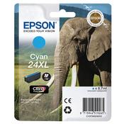 Genuine Epson 24XL (T2432) Cyan High Yield Inkjet Cartridge C13T24324010 (Elephant) image