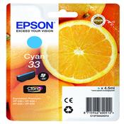 Genuine Epson 33 Cyan Inkjet Cartridge C13T33424010 image