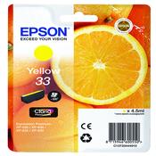 Genuine Epson 33 Yellow Inkjet Cartridge C13T33444010 image