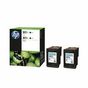 Genuine HP 301XL Black Inkjet Cartridge Twin Pack image