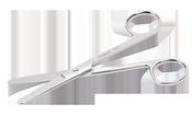 DRESSING SCISSORS B/B 130MM STR