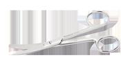 DRESSING SCISSORS B/S 130MM CVD