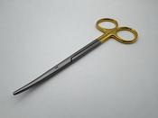 PAN VET METZENBAUM TUNGSTEN CARBIDE SCISSORS CURVED 5.75" / 14.5cm