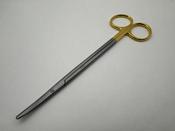 PAN VET METZENBAUM TUNGSTEN CARBIDE SCISSORS CURVED 7" / 18cm