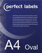 Oval A4 Die Cut Labels