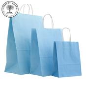 Light Blue Paper Bags (with Twist Handles)