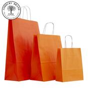Orange Paper Bags (with Twist Handles)