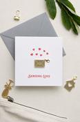 Sending Love- Keepsake Charm card