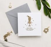 Sip Sip Hurray - Champagne Keepsake Charm card