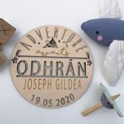 Adventure -Baby Name Plaque