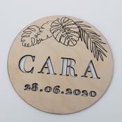 Jungle leaf-Baby Name Plaque