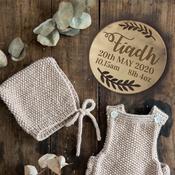 Laurel Leaf-Baby Name Plaque