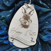 Easter Bunny Sketch Plaque