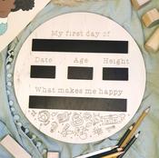 Back to School Plaque - Chalkboard Doodle