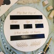 Back to School Plaque - Chalkboard Leaf