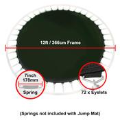 Jump Mat for 12 ft Trampoline Frame with 72 eyelets (for 7” springs) image