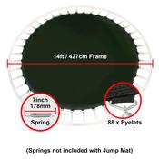 Jump Mat for 14 ft Trampoline Frame with 88 eyelets (for 7” springs) image