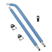 2.5m Curved Trampoline Pole (28mm wide with G Pole Cap) image