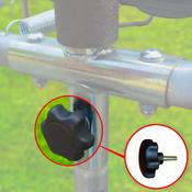 Enclosure Pole Threaded Knob