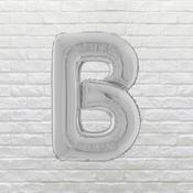 Silver Letter B Balloon image