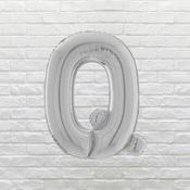 Silver Letter Q Balloon image