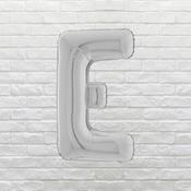Silver Letter E Balloon image