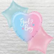Gender Reveal Heart Bouquet image