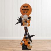 Black and Orange Personalised Balloon Stand (2m) image