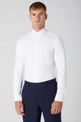 Remus Uomo 18625 Slim Fit Cotton Stretch Shirt White image