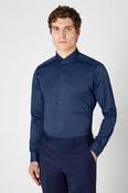 Remus Uomo 18625 Slim Fit Cotton Stretch Shirt Navy image