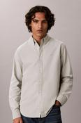 Calvin Klein 1255 Classic Fit Solid Oxford Shirt Oil Green image