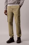 Calvin Klein 608G Skinny Fit Comfort Cotton Cargo Trousers Deep Lichen Green image