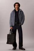 Calvin Klein 263G Easy Fit Long Sleeve Pique Polo Dark Sapphire