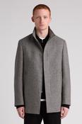 Remus Uomo 90711 Jacob Regular Fit Wool Rich Overcoat Grey image