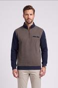 Bugatti 25058F Half Zip Sweatshirt Taupe