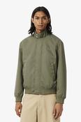 Lacoste BH1349 Water-Repellent Twill Harrington Jacket Khaki Green image