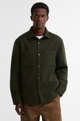 Barbour Marltown Tailored Fit Wool Blend Overshirt Sage image